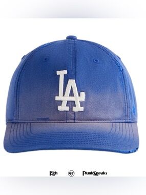 Kith & '47 for the MLB Los Angeles Dodgers Washed Franchise LS Cap • Royal •2026